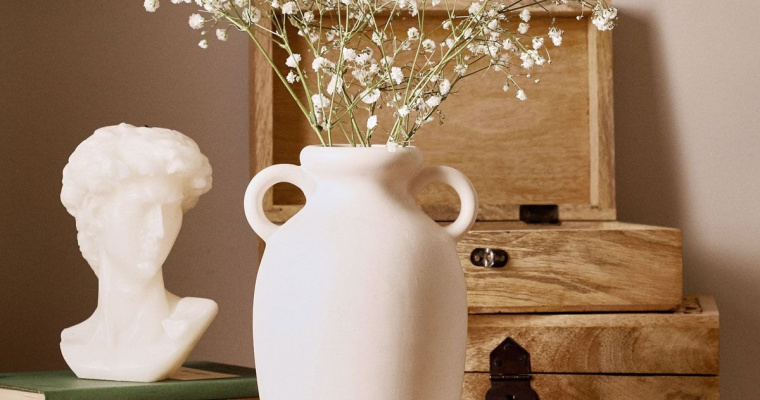 Wazon Nera ceramiczny z uchwytami - idealna dekoracja w promocji! 