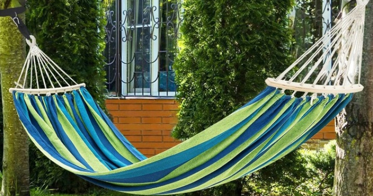 Hamak z drążkiem MTA wielokolorowy 290x150cm w promocji!