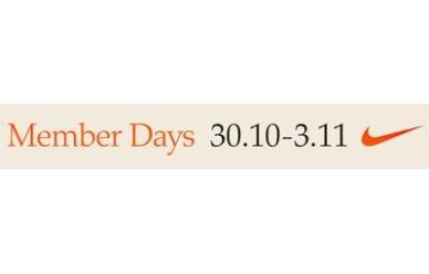 Nike Member Days 30.10 - 3.11