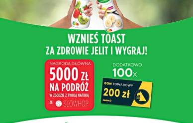 „Wznieś toast za zdrowie jelit i wygraj” konkurs promocyjny 