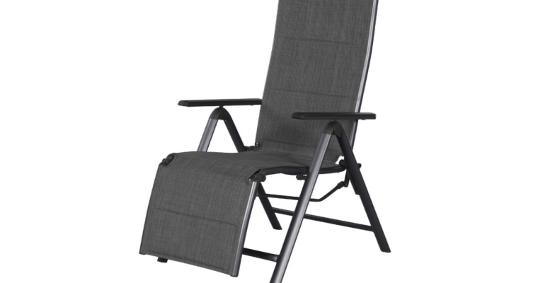 LIVARNO home Aluminiowy fotel ogrodowy z podnóżkiem Toronto w promocji!