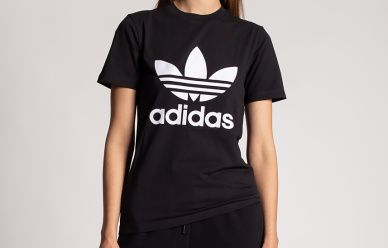 Czarny damski t-shirt ADIDAS Originals w promocji!