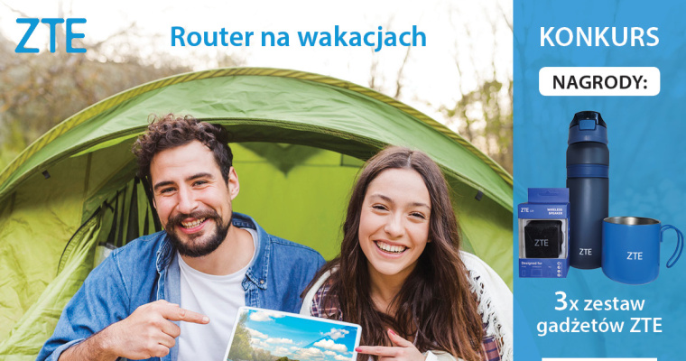 Konkurs na Facebooku z ZTE Device - Router na wakacjach