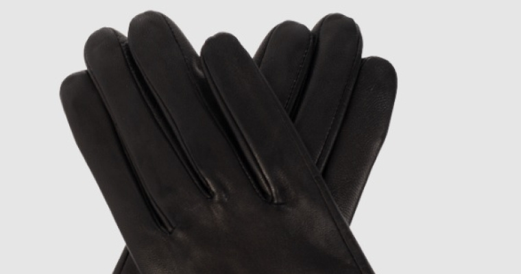 Damskie czarne rękawiczki AllSaints w promocji!