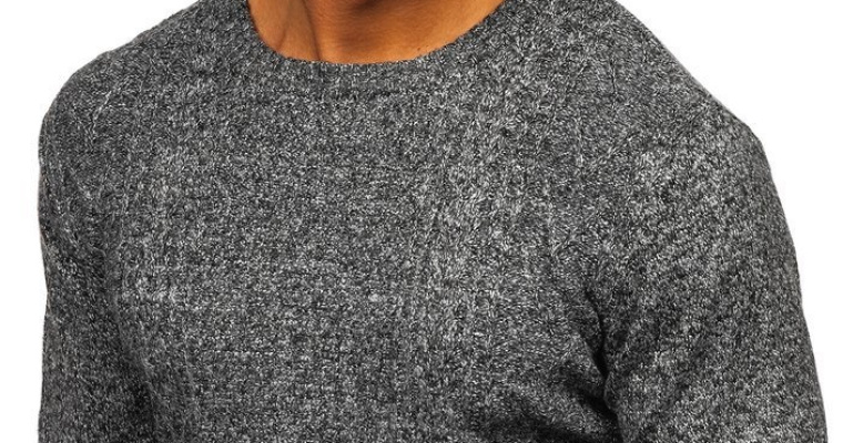 Sweter męski szary Denley H1937 w promocji!