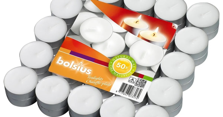 Bolsius Podgrzewacze 50szt. białe 3,5h w promocji!