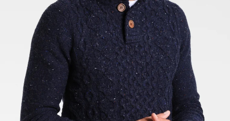 Sweter Pier One Mottled Dark Blue - 36% zniżki!