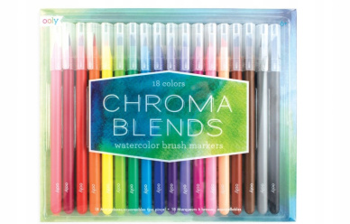 Flamastry Pędzelkowe Akwarelowe Chroma Blends 18szt. w promocji!