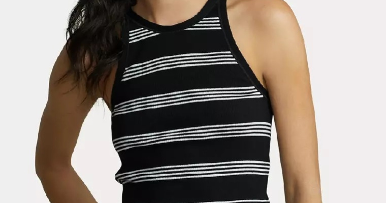 Czarny top w paski Polo Ralph Lauren w promocyjnej cenie!