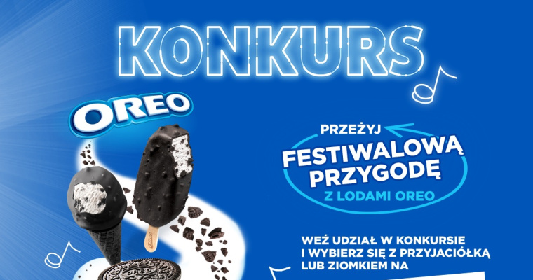 Konkurs w Żabce - Przeżyj festiwalową przygodę z lodami Oreo