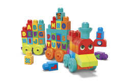 Mega Bloks Zabawka edukacyjna pociąg, 60 elementów w promocji!