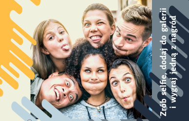 Konkurs na najfajniejsze selfie ze zwariowaną, śmieszną miną