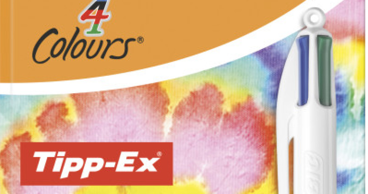 Bic Długopis automatyczny z korektorem w taśmie Rainbow 4 kolory w promocji!