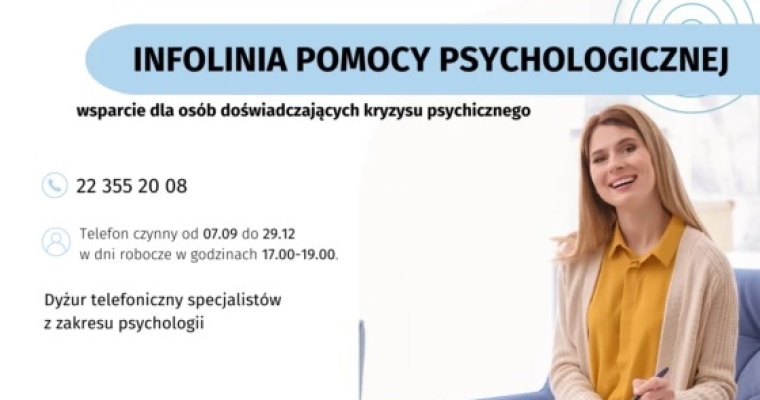 Mazowsze: Bezpłatna pomoc psychologiczna i psychiatryczna 
