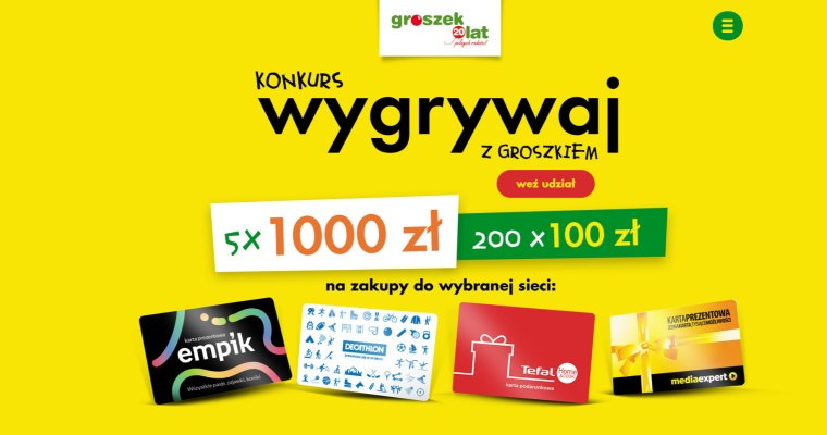 Wygrywaj z Groszkiem!