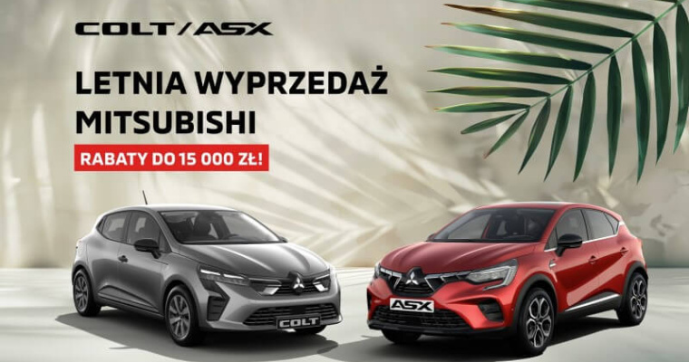 Wyprzedaż Mitsubishi ASX i Colt – rabaty do 15 000 zł na twoje nowe auto!