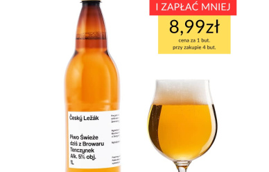 Piwo Świeże 1 litr - Český Ležák