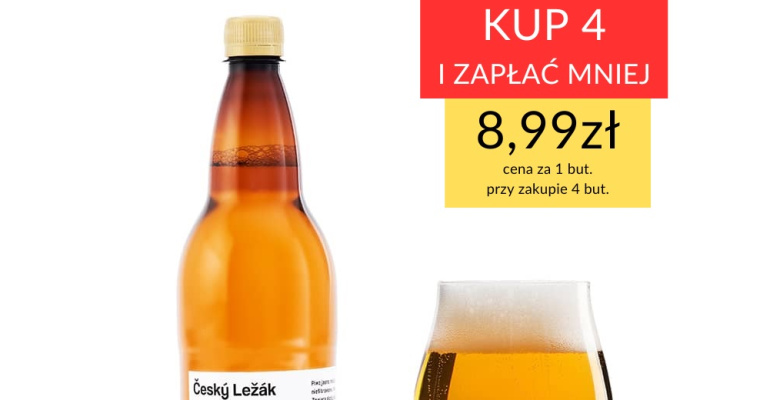 Piwo Świeże 1 litr - Český Ležák