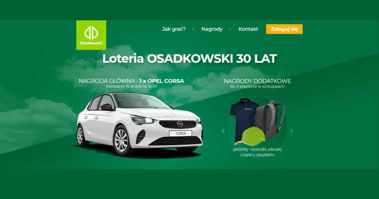 Loteria Osadkowski 30 lat. eZdrapka