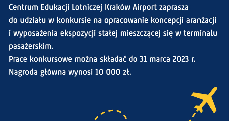 Konkurs na projekt ściany edukacyjnej - Kraków Airport