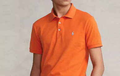 Męska pomarańczowa koszulka polo Slim Fit Ralph Lauren w promocji!