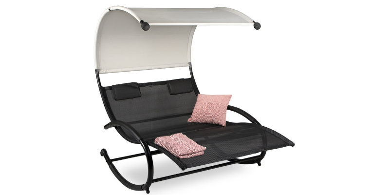 Promocja! Leżak bujany Rimini Garden Point - Idealny do ogrodu! 