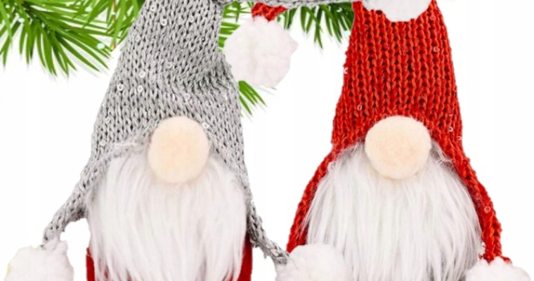 2x Skrzat, krasnal świąteczny 28cm w promocji!