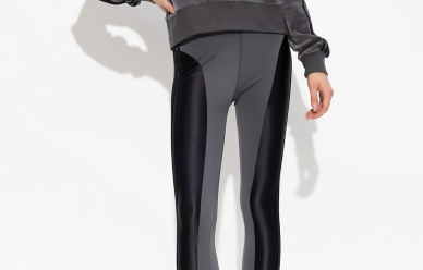Szaro-czarne legginsy ADIDAS Originals w promocyjnej cenie! 