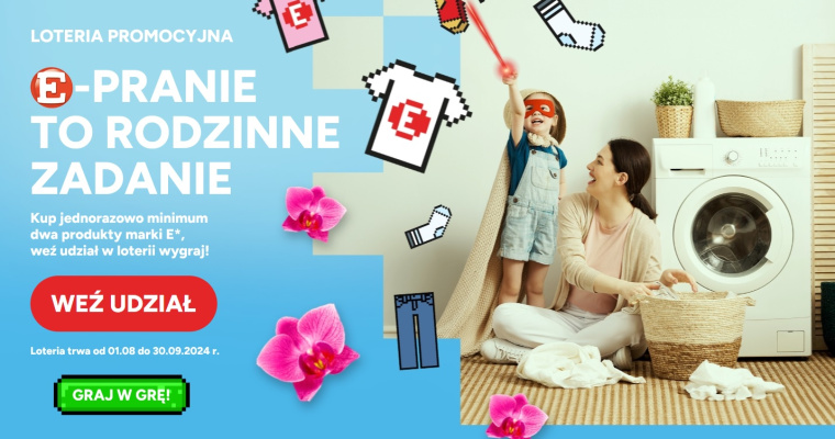 E-pranie to rodzinne wyzwanie – Loteria, dołącz teraz!