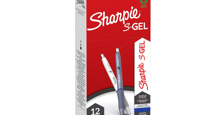 Długopisy żelowe niebieskie Sharpie S-Gel 12szt. w promocji!