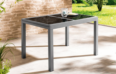 Rozkładany aluminiowy stół ogrodowy Houston 120/180x90cm LIVARNO home w promocji