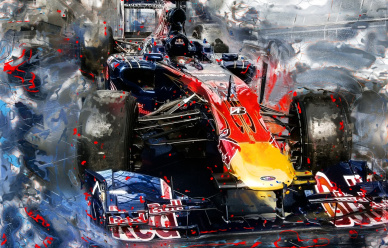 Red Bull Doodle Art