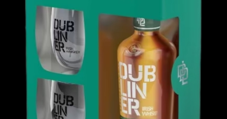 Irish Whiskey - The Dubliner 40% 0,7L + 2 szklanki