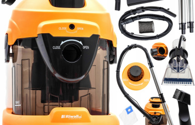 Odkurzacz piorący Riwall Pro Hartmann 2000 W pomarańczowy