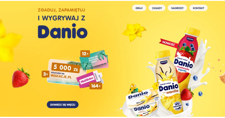 Konkurs - Memory z Danio Jogurt Pitny 