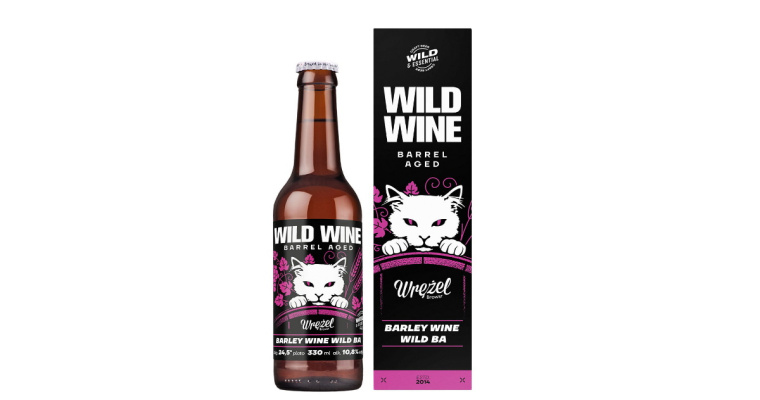 Piwo Wild Wine z browaru Wrężel Barley Wine Wild Whisky Barrel Aged 330ml