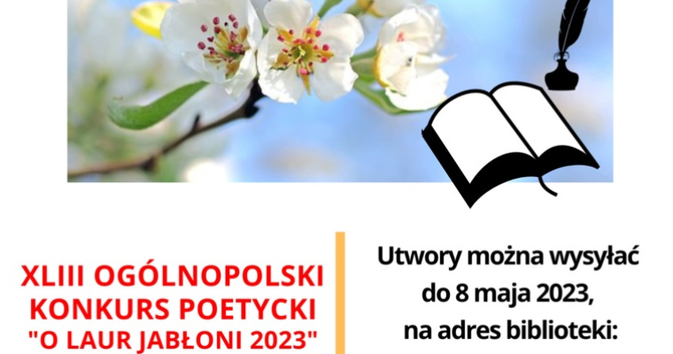XLIII Ogólnopolski Konkurs Poetycki: O Laur Jabłoni