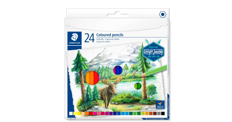Kredki ołówkowe Design Journey Staedtler - 24 kolory - super cena!