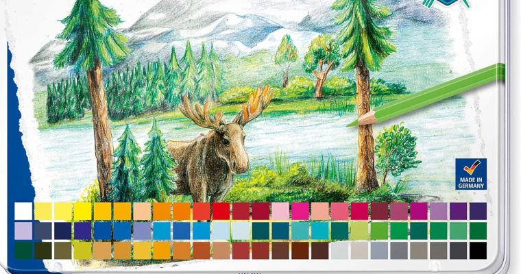 Puszka z 72 kredkami w różnych kolorach STAEDTLER Design Journey w promocji!