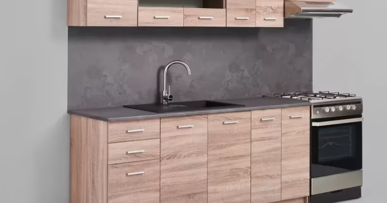 Gotowy zestaw mebli kuchennych Fig Laguna 2,4 m w promocji