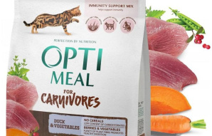 Sucha karma dla kota Optimeal kaczka 0,3kg w przecenie z 18zł na 2,79zł