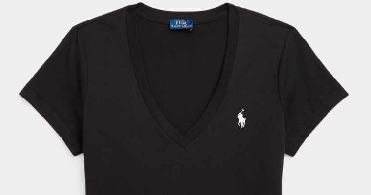Czarny T-shirt Polo Ralph Lauren - Klasyka w promocyjnej cenie! 