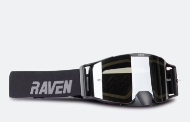 Czarne gogle Cross Raven Halcon ze srebrną lustrzanką aż 52% taniej!