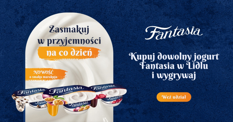 Lidl: Jogurt Fantasia i nagrody - weź udział w konkursie! 