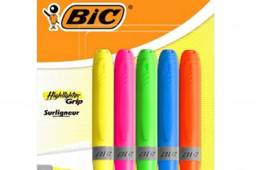 Zakreślacz różne kolory BIC 5szt. w promocji!