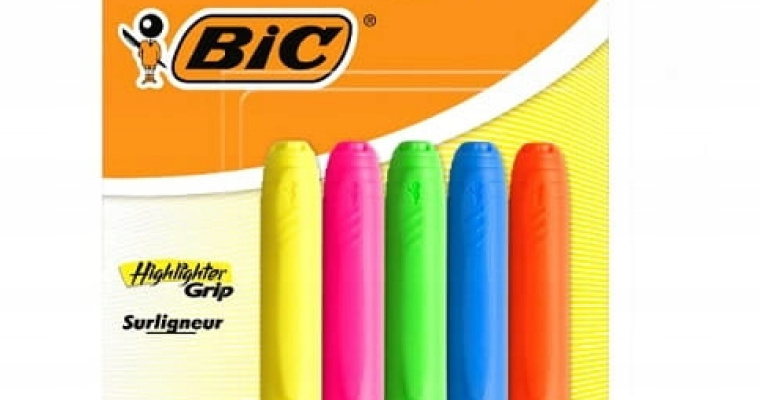 Zakreślacz różne kolory BIC 5szt. w promocji!