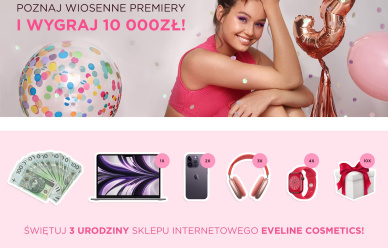 Konkurs - Świętuj 3. urodziny sklepu eveline.pl