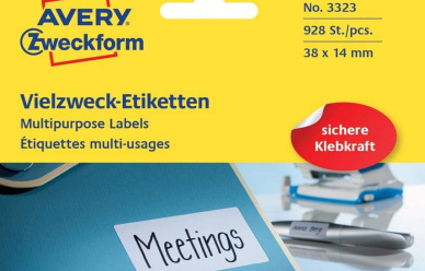 Samoprzylepne etykiety Avery Zweckform 38 x 14 mm, 928 naklejek w promocji!