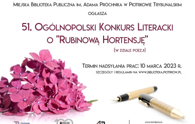 51. Ogólnopolski Konkurs Literacki - O Rubinową Hortensję