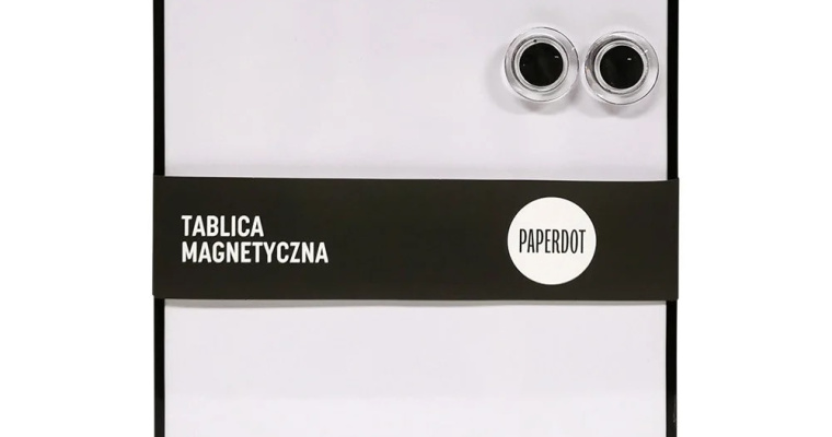 Tablica magnetyczna biała + 2 magnesy i marker w promocji!